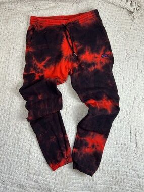 Ice Cream Faded Sweatpants Tomato Red Black M